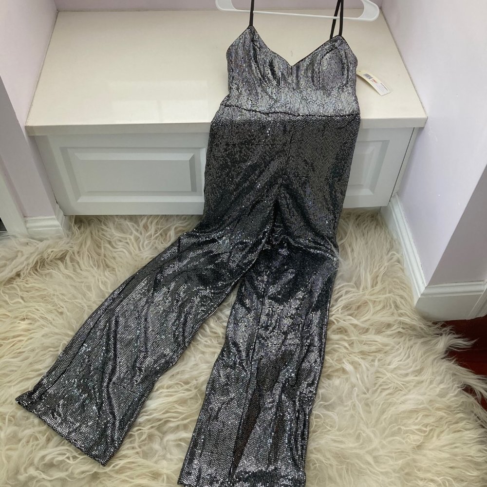 ELIZA J Embellished Wide Leg Jumpsuit - Picture 4 of 13